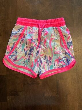 Champion Neon Pink Elastic Waist Athletic Shorts